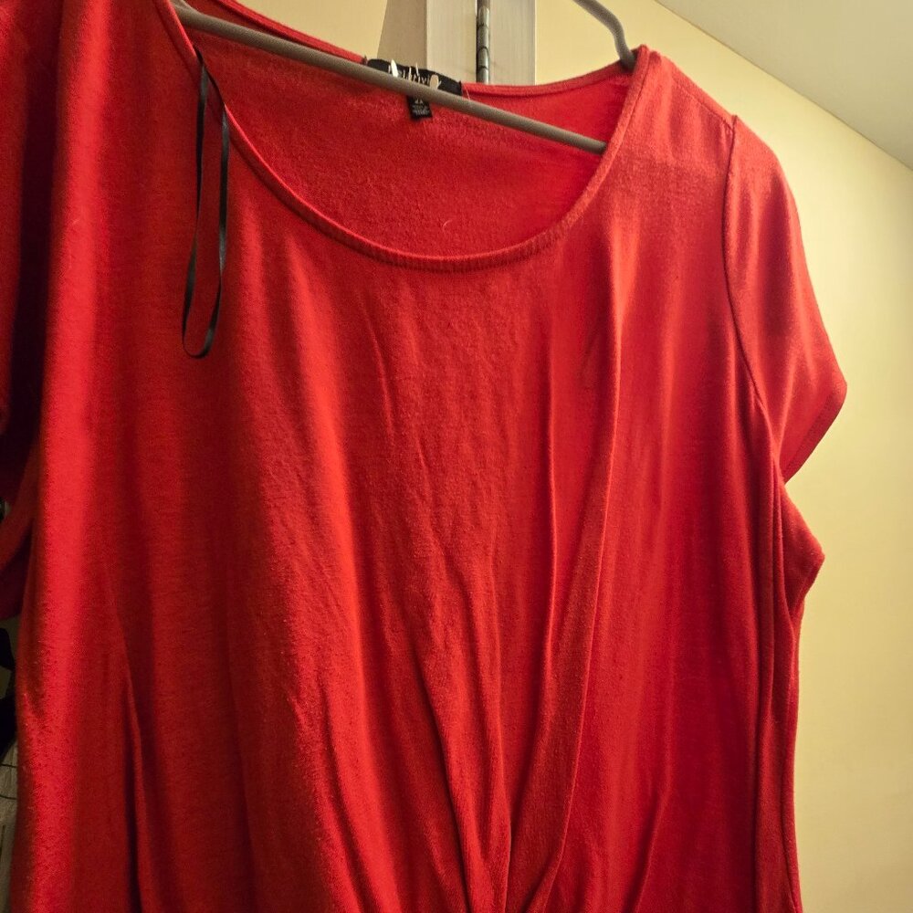 Red dress top